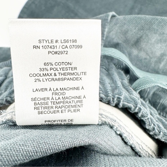 Linksoul Blue Gray Corduroy Mens Pull On Shorts - Picture 4 of 5